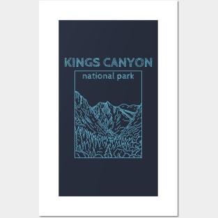 Kings Canyon National Park California Posters and Art